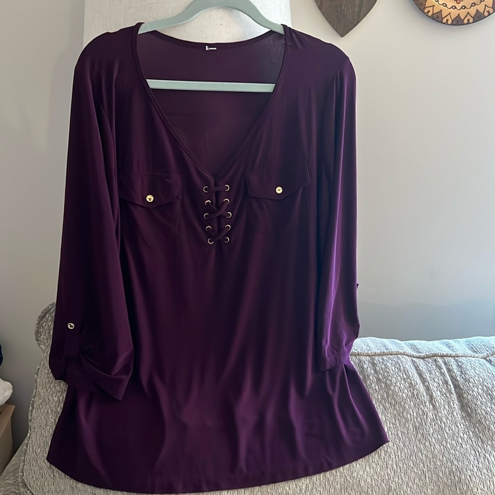 Purple blouse